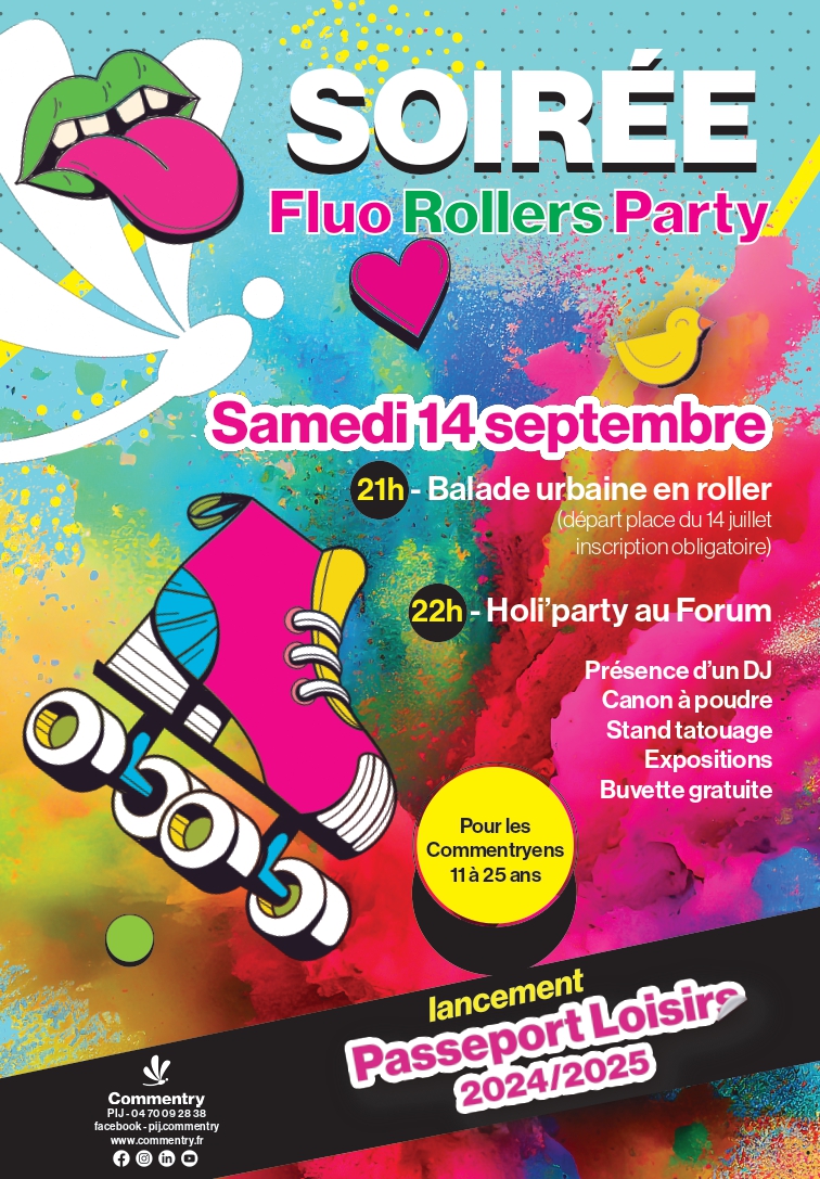 Une Fluo Roller Party pour le lancement du passeport loisirs