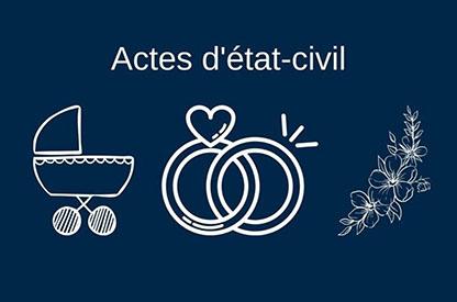 Vie municipale - Actes d'État Civil 2